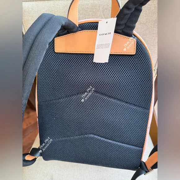 NWT！COACH Taylor Small Backpack In Signature With Charms（CEF46）fast shipping - Picture 2 of 14